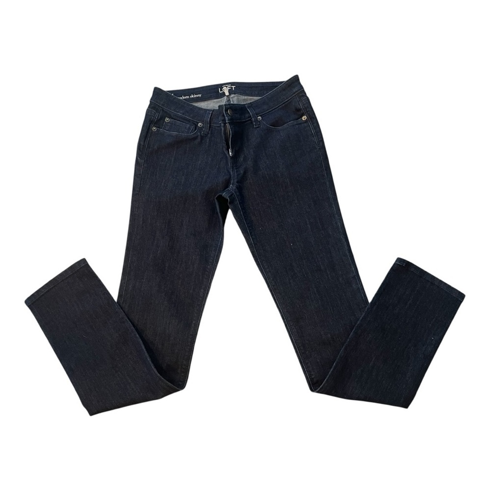 LOFT Women's Dark Indigo Skinny Leg Jeans- Size 4
